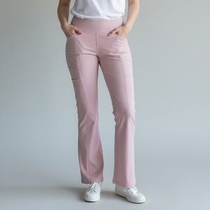 Jaanuu Pink Bootcut Leggings Butter Soft Pockets Sz XS